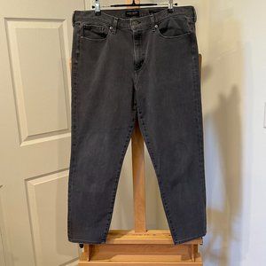Banana Republic High Rise Skinny Size 33 Dark Gray/Black Wash Stretchy!